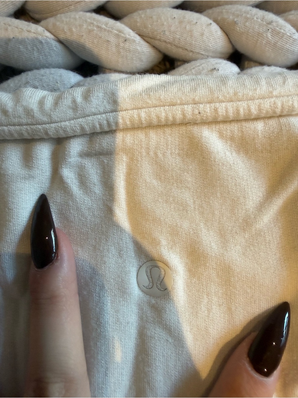 Lululemon White/Off-White Athletic Top / off the shoulder